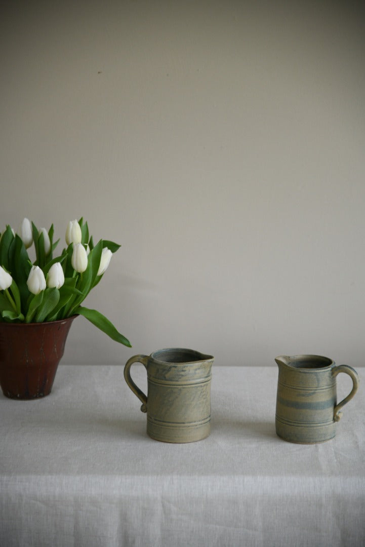 Pair Pottery Jugs