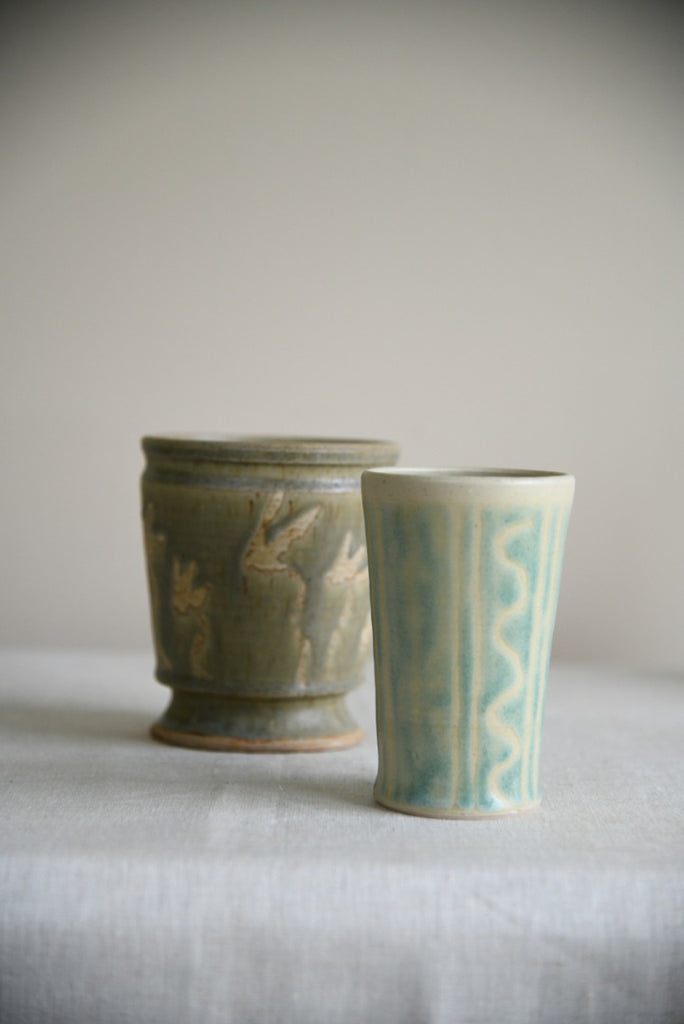 Green Vase & Planter