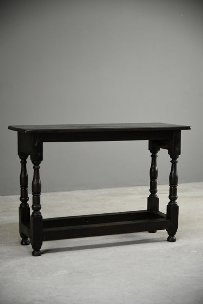 Rustic Dark Oak Side Table