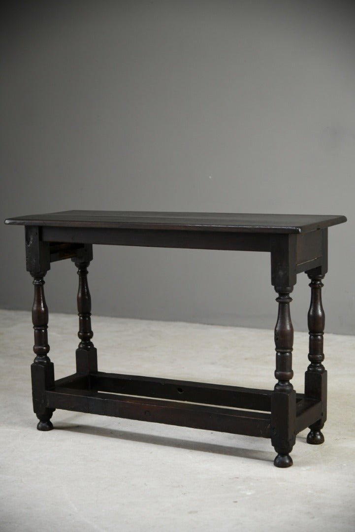 Rustic Dark Oak Side Table