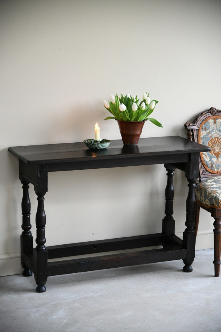 Rustic Dark Oak Side Table