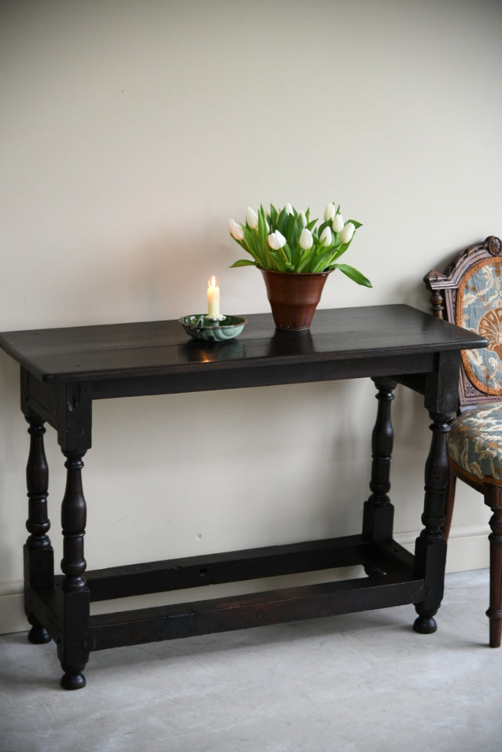 Rustic Dark Oak Side Table