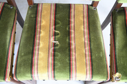 6 Oak Arts and Crafts Dining Chairs