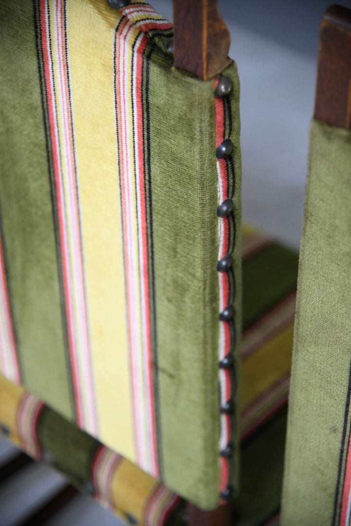 6 Oak Arts and Crafts Dining Chairs