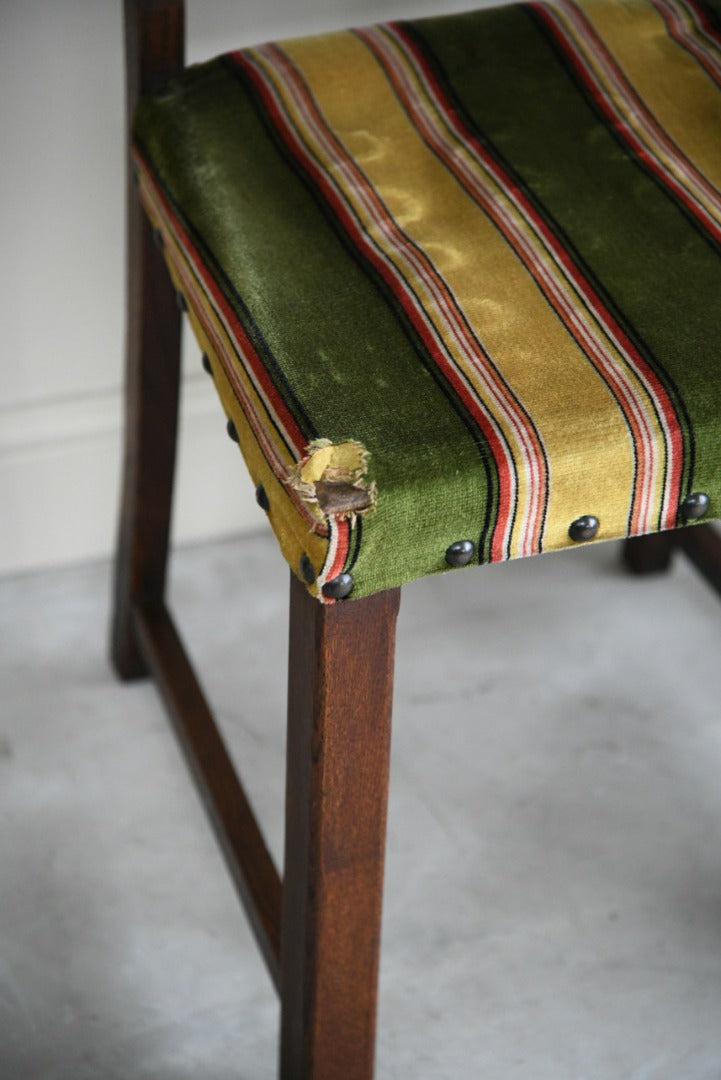 6 Oak Arts and Crafts Dining Chairs