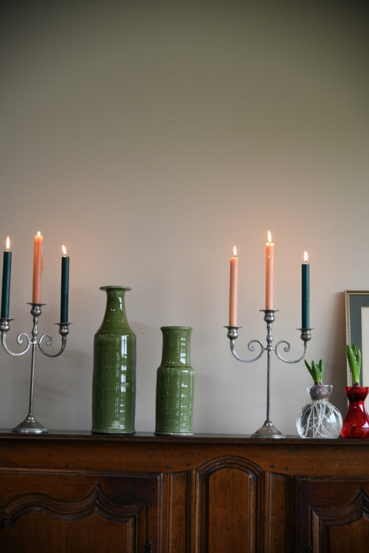 Pair 3 Arm Candelabra