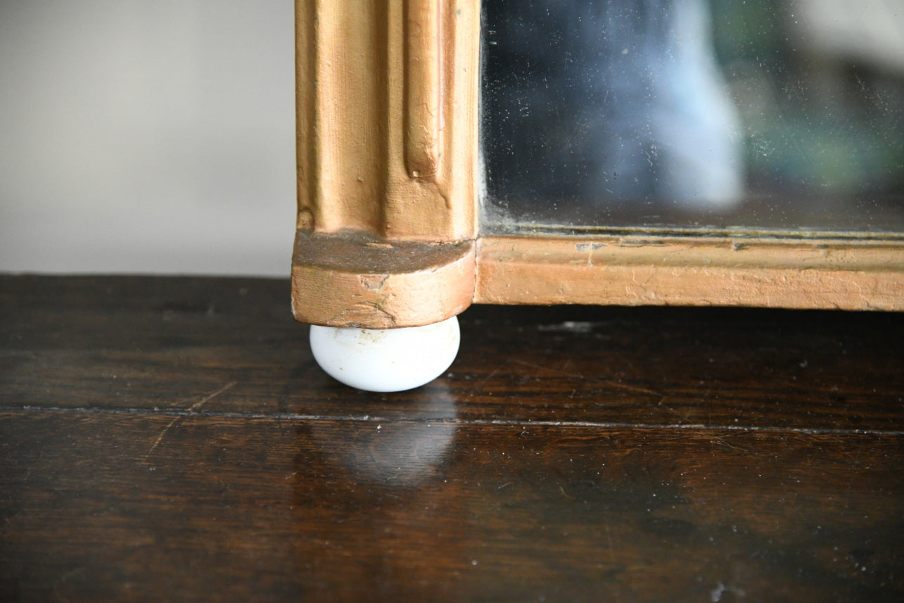 Antique Gilt Victorian Overmantle Mirror