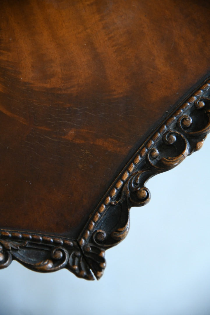 Mahogany Side Wine Occasional Lamp Table