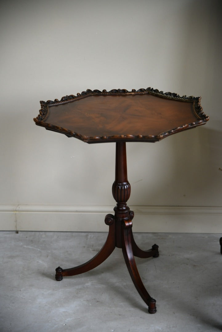 Mahogany Side Wine Occasional Lamp Table