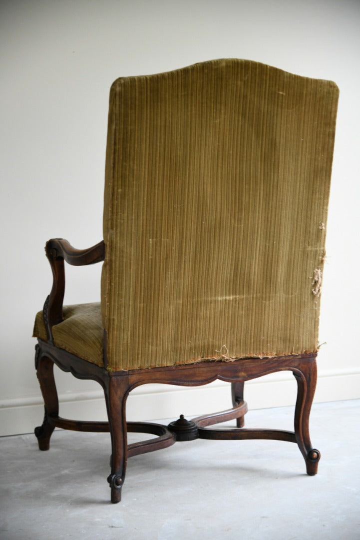 Antique Upholstered French Armchair