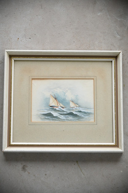 Nautical Sailing Boat Watercolour