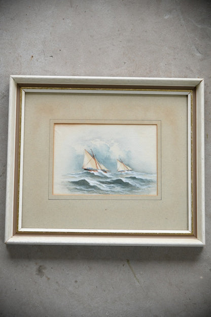 Nautical Sailing Boat Watercolour