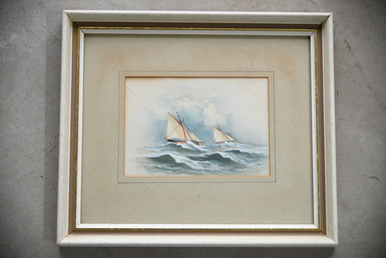 Nautical Sailing Boat Watercolour