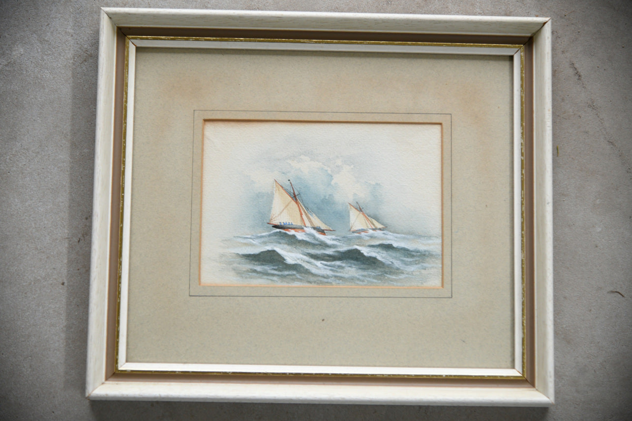 Nautical Sailing Boat Watercolour