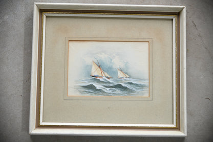 Nautical Sailing Boat Watercolour