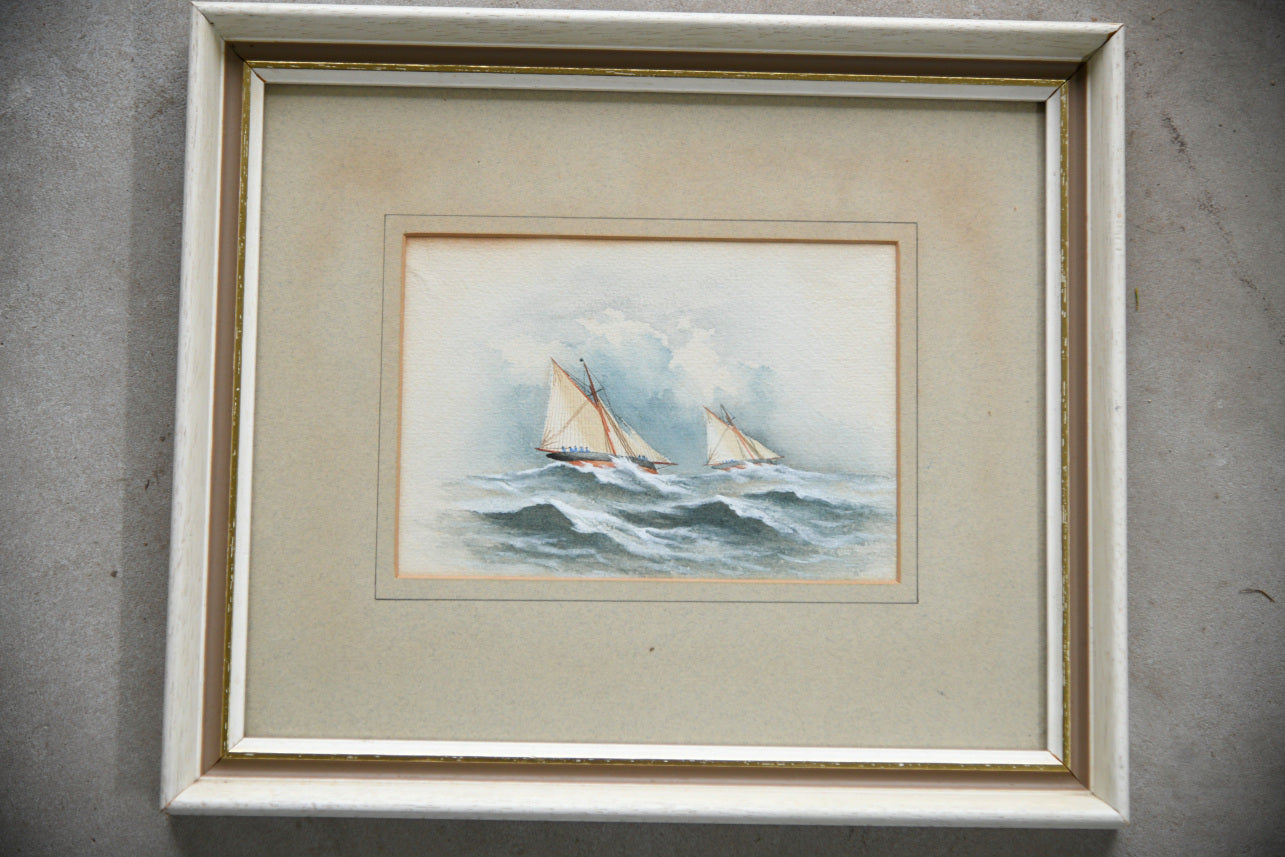 Nautical Sailing Boat Watercolour