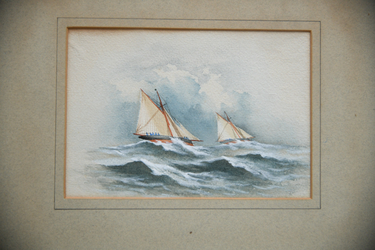 Nautical Sailing Boat Watercolour