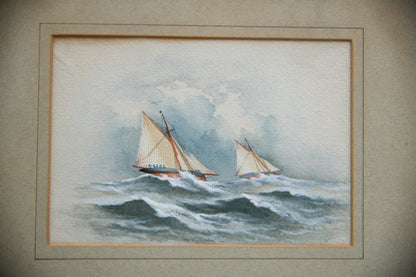 Nautical Sailing Boat Watercolour