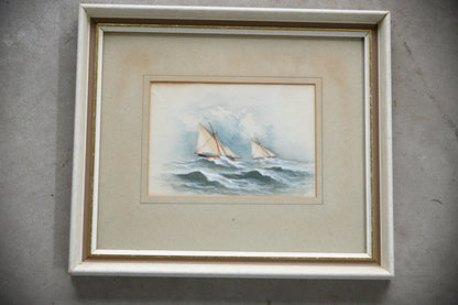 Nautical Sailing Boat Watercolour