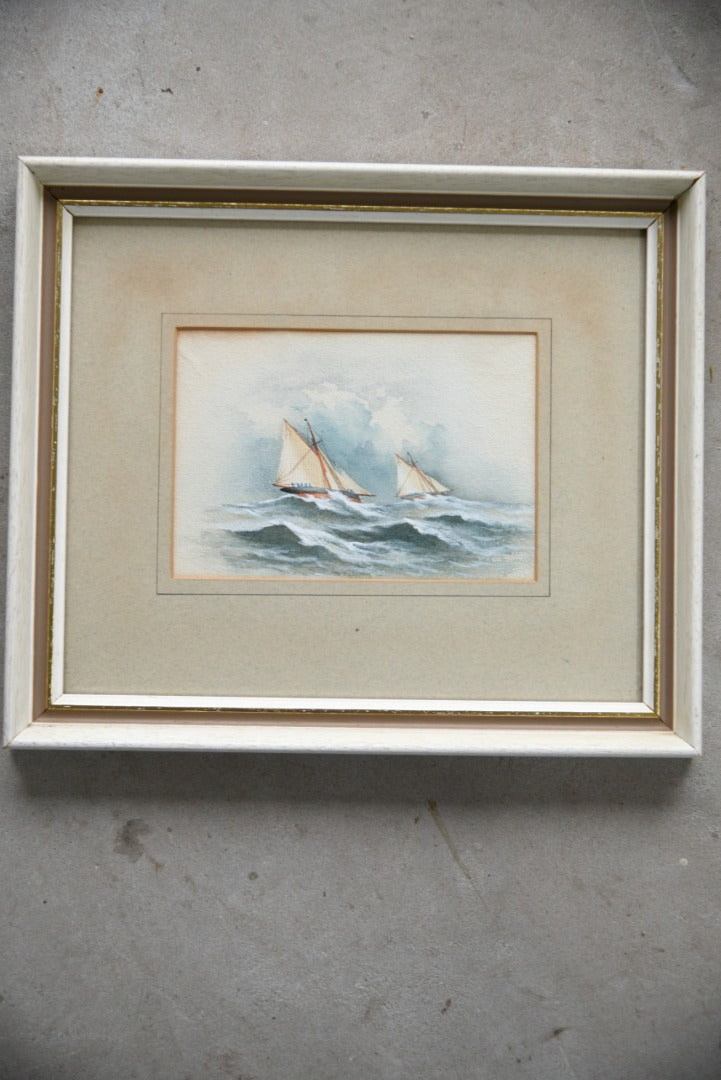 Nautical Sailing Boat Watercolour