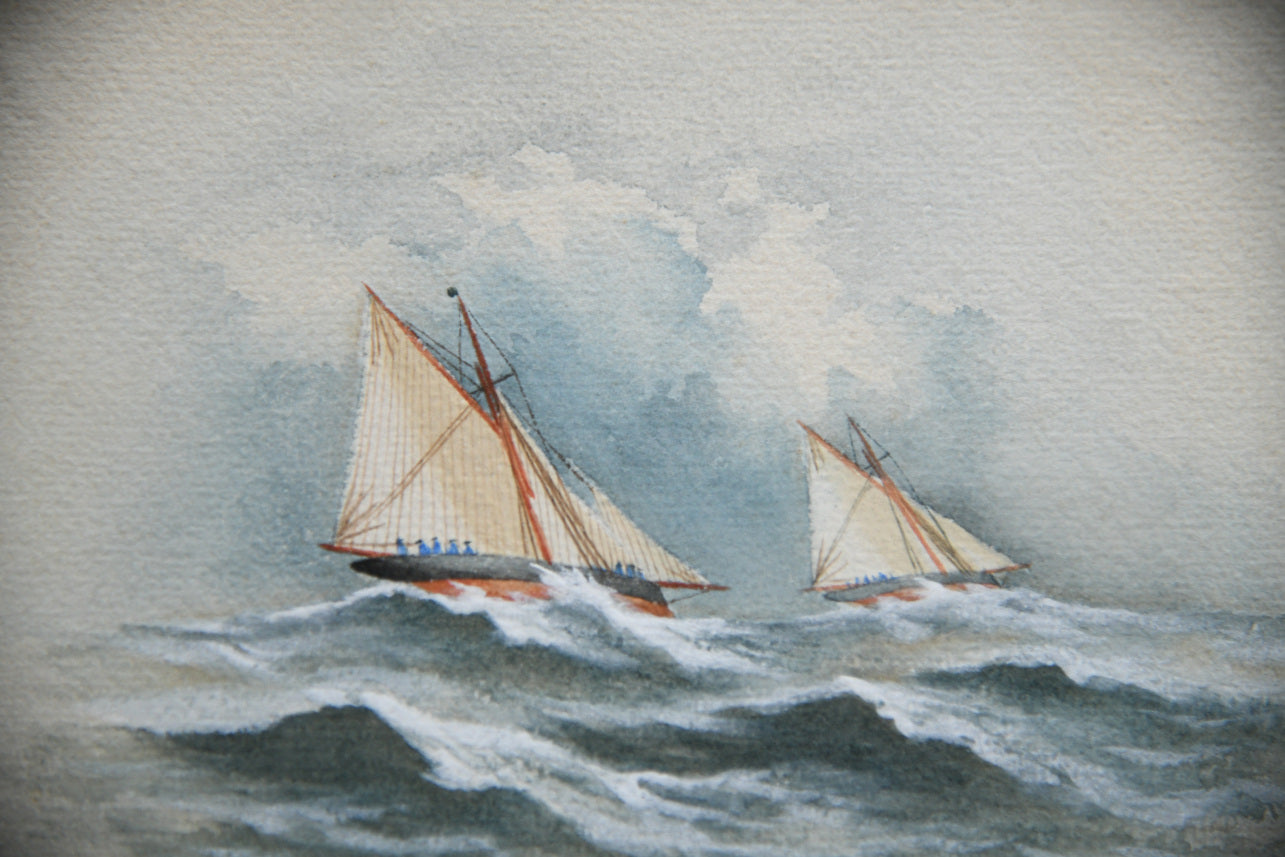 Nautical Sailing Boat Watercolour