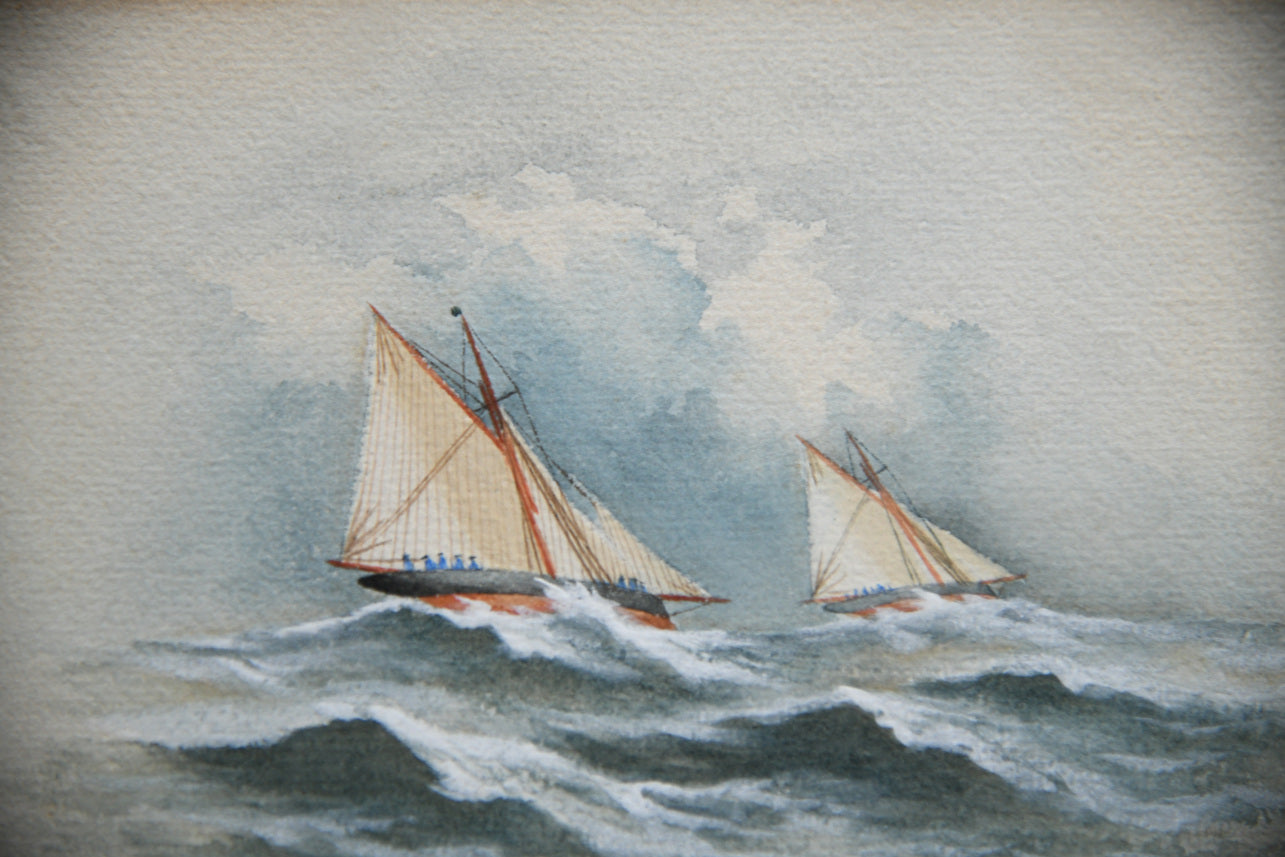 Nautical Sailing Boat Watercolour