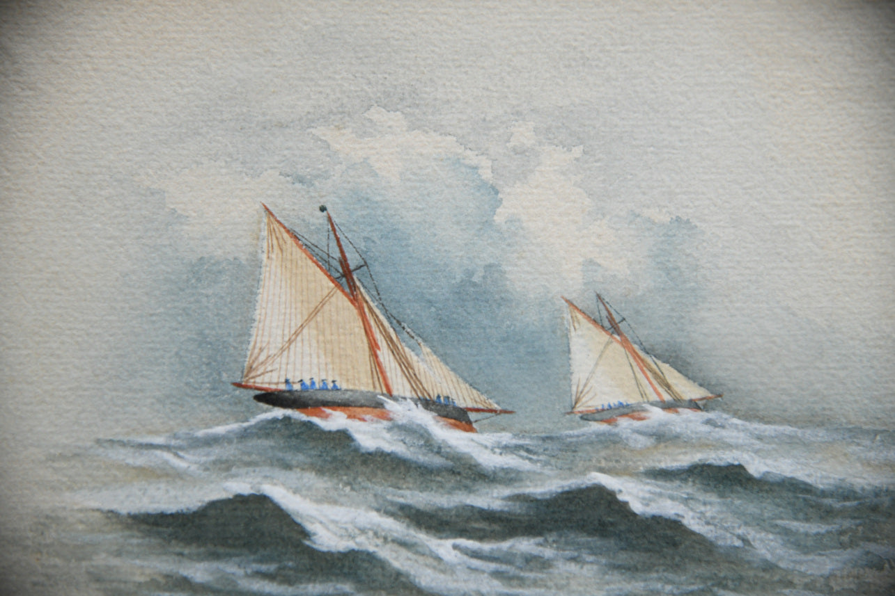 Nautical Sailing Boat Watercolour