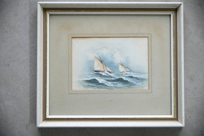 Nautical Sailing Boat Watercolour