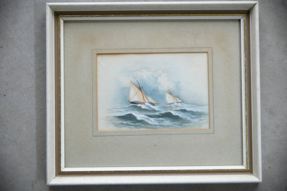 Nautical Sailing Boat Watercolour