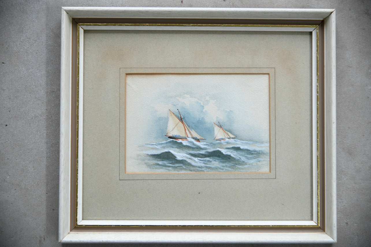 Nautical Sailing Boat Watercolour