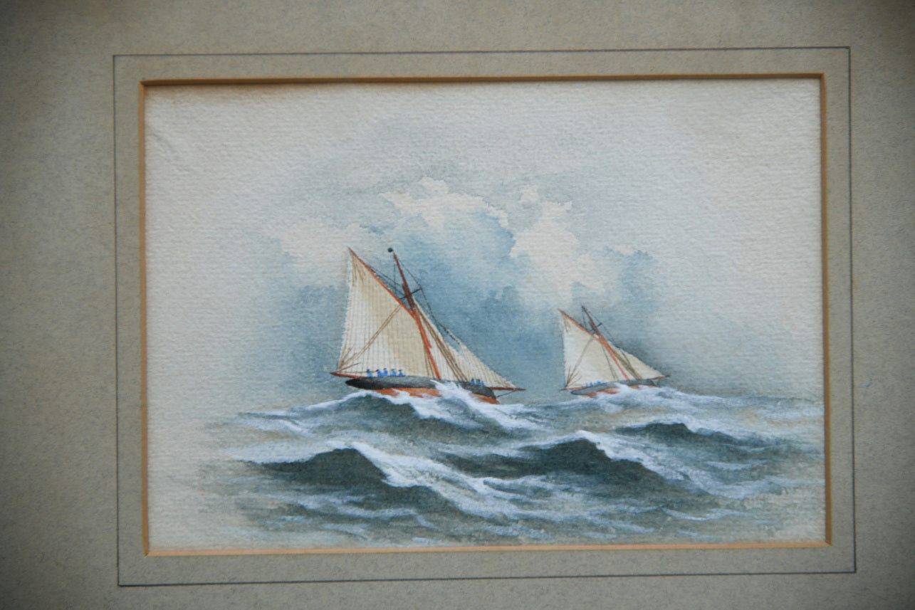 Nautical Sailing Boat Watercolour