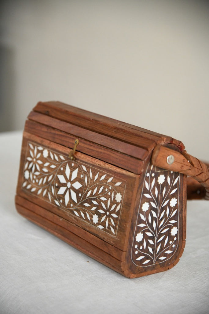 Eastern Inlaid Wooden Handbag