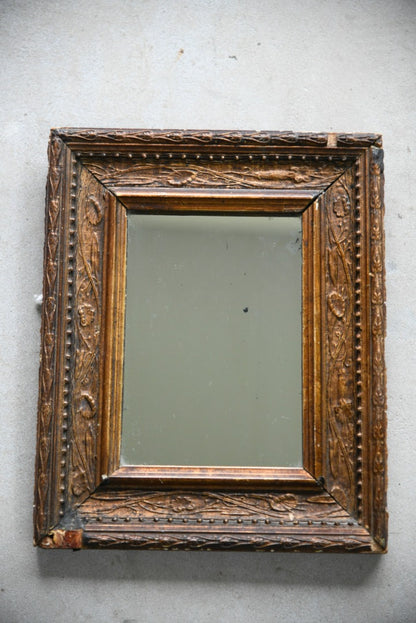 Small Antique Gilt Wood Mirror