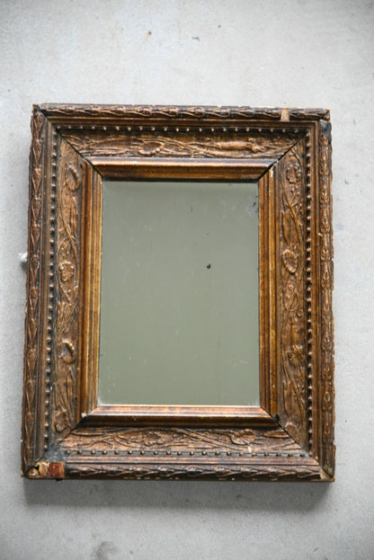 Small Antique Gilt Wood Mirror