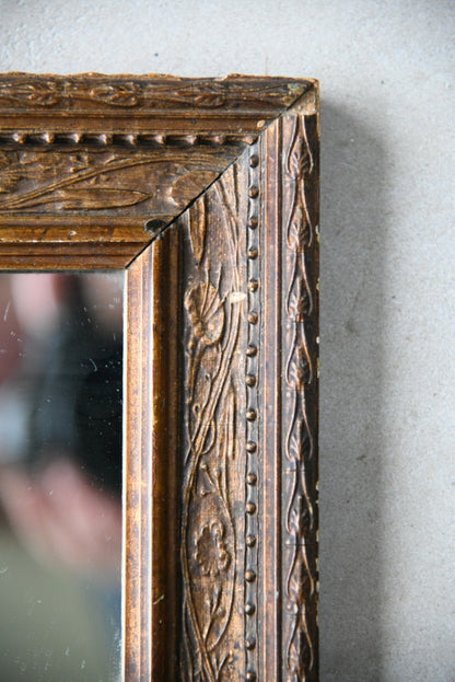 Small Antique Gilt Wood Mirror