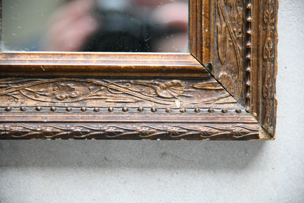 Small Antique Gilt Wood Mirror