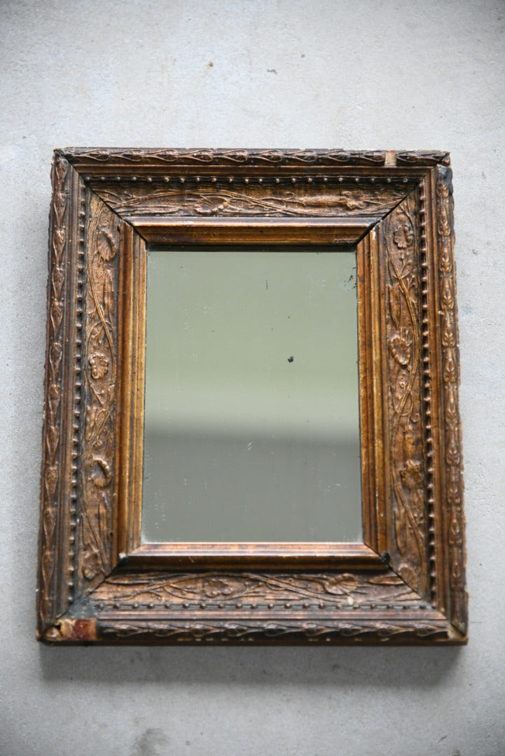 Small Antique Gilt Wood Mirror