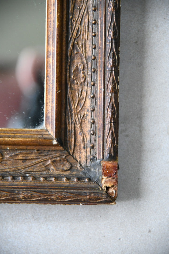 Small Antique Gilt Wood Mirror