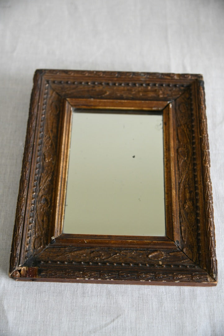 Small Antique Gilt Wood Mirror