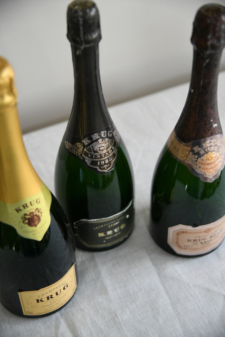 3 Vintage Krug Dummy Bottles