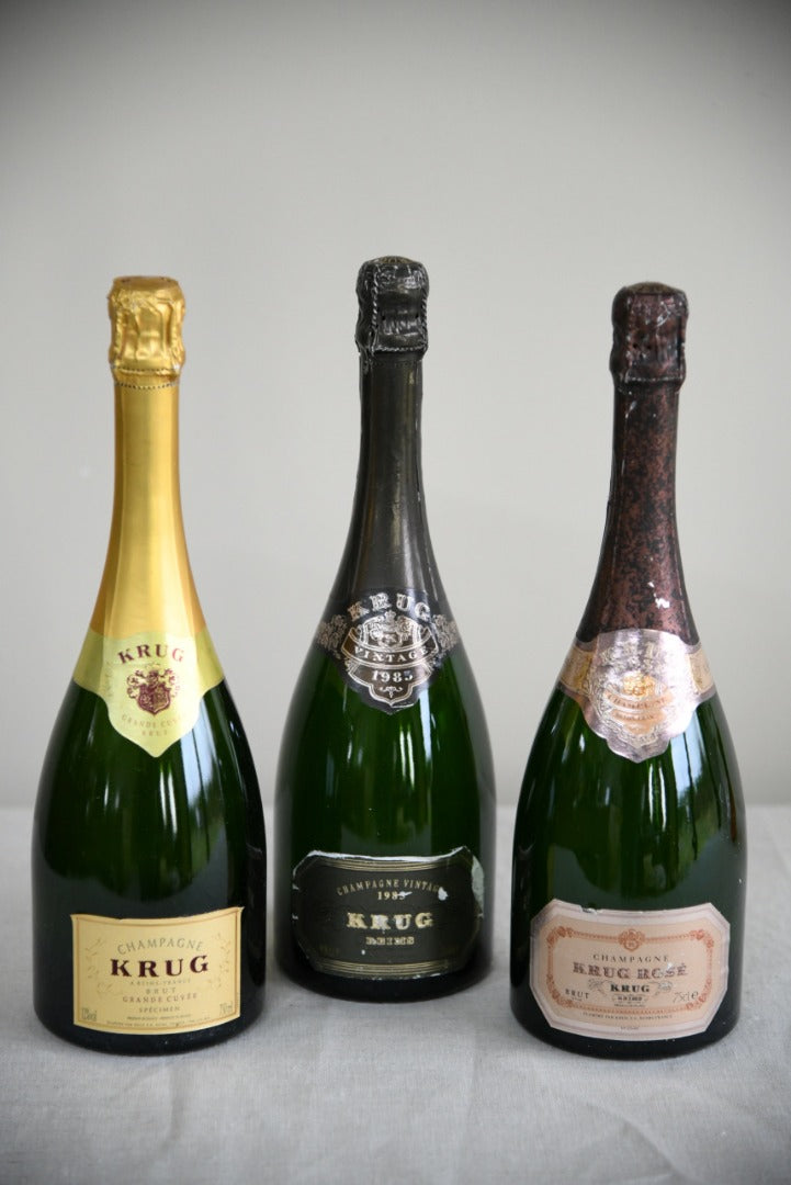 3 Vintage Krug Dummy Bottles