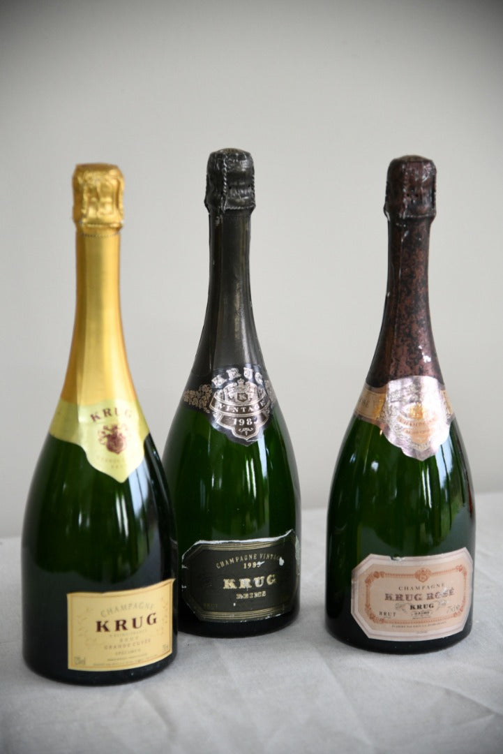 3 Vintage Krug Dummy Bottles