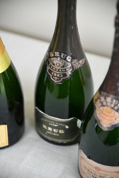 3 Vintage Krug Dummy Bottles