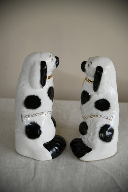 Pair Spaniel Mantle Dogs