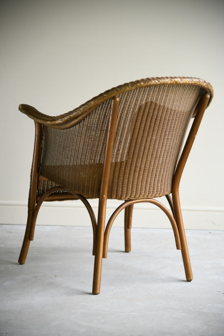 Gold Lloyd Loom Chair & Linen Basket