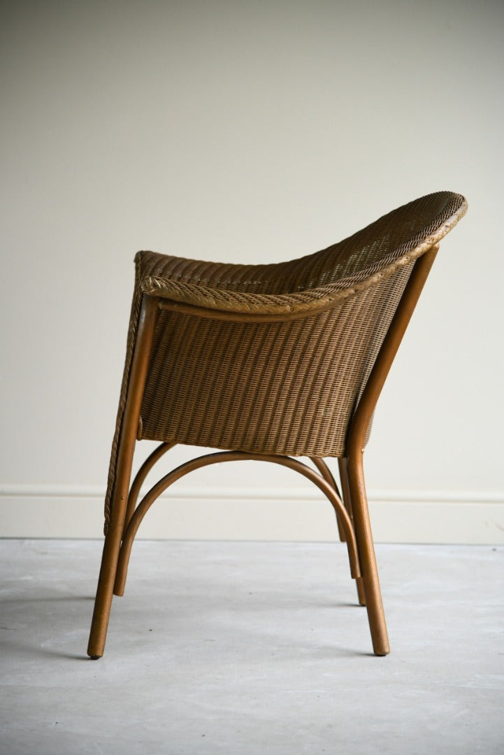 Gold Lloyd Loom Chair & Linen Basket