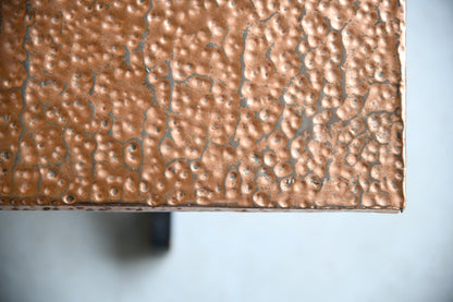 Retro Hammered Copper Coffee Table