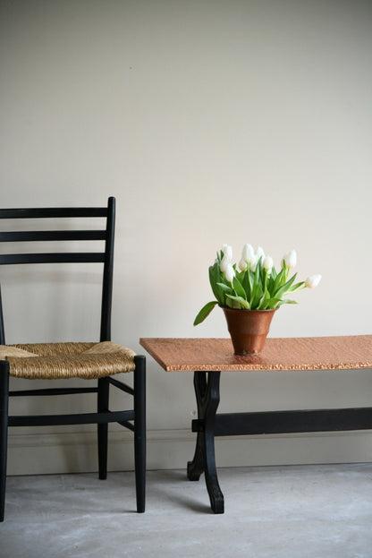 Retro Hammered Copper Coffee Table