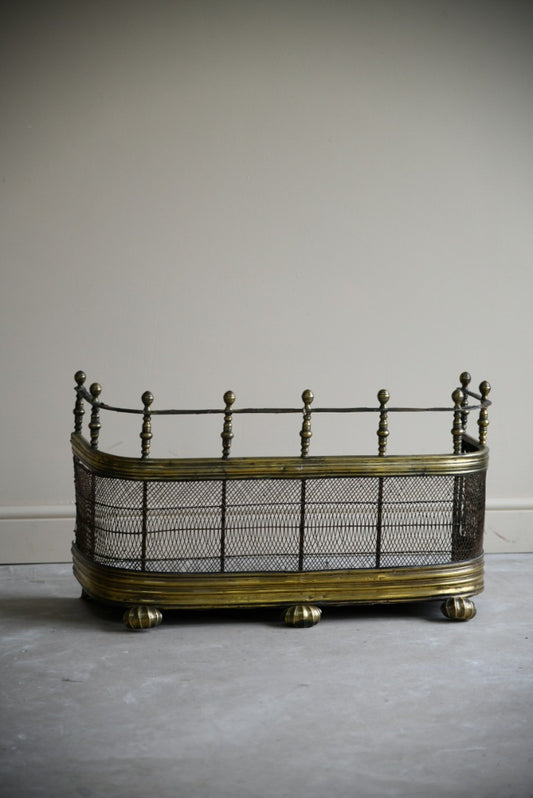 Antique Brass Fire Fender