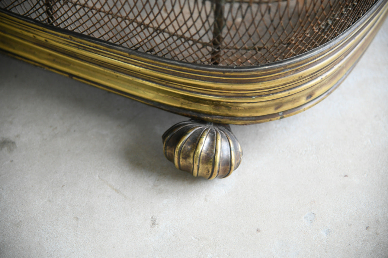 Antique Brass Fire Fender